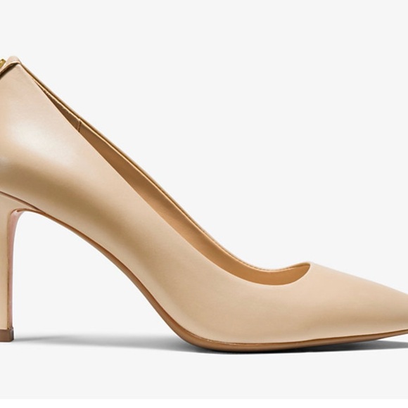 Michael Kors Shoes - Michael Kors Women's Nude Pointed-Toe Mid Heel Pumps